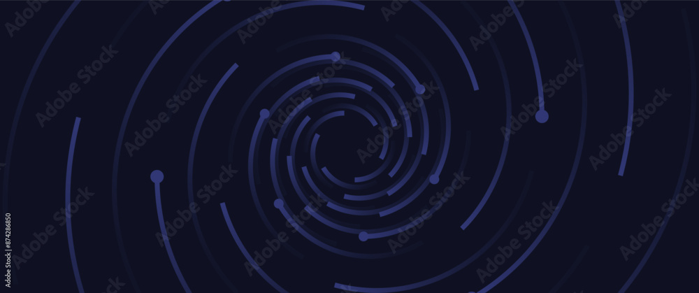 modern swirl pattern of electron orbit line, particle orbital ...