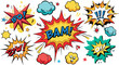 © GMZ - Comic-style explosion bubbles with dynamic expressions.