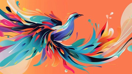Vibrant illustration of a Phoenix, symbolizing the Phoenix coding framework power to create dynamic web applications swiftly and efficiently.
