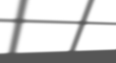 Fototapete - Window light shadow overlay effect on transparent background