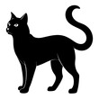 © SvgDesignHub - cat vector illustration, cat isolated on white, cat silhouette, cat vector art