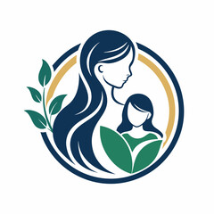 Wall Mural - minimalism mother logo