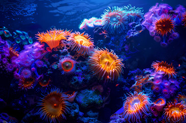 coral reef in the sea