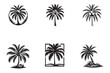 © Harunur - set of coconuts vector silhouette logo design