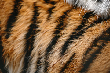 close up of tiger fur background