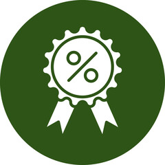 Sticker - Best Price Glyph Green Circle Icon