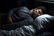 © -=RRZMRR=- - man sleeping on bed in dark room
