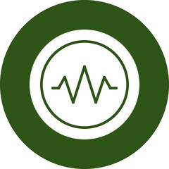 Sticker - Amplitude Glyph Green Circle Icon