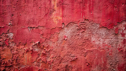 Old red concrete wall. There are realistic looking surface marks,