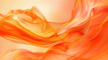 Wall Mural - Serene Ethereal Glow - Abstract Orange Background with Soft Focus Patterns