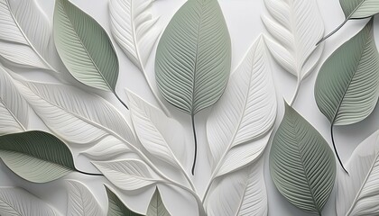 Wall Mural - leaves background