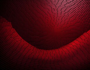 Wall Mural - deep burgundy red abstract rounded mosaic background over black