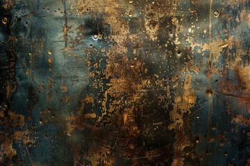 Wall Mural - bronze plate  Metal surface background  old texture bronze plate