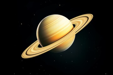 Wall Mural - stunning high-resolution image of saturn and its rings set against the cosmos