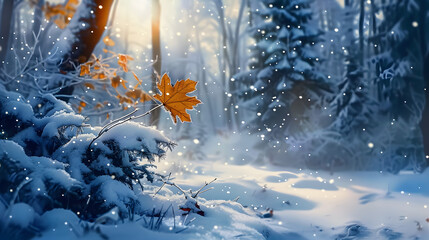 Wall Mural - Background for the winter season