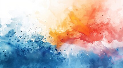 Wall Mural - abstract watercolor splash on background