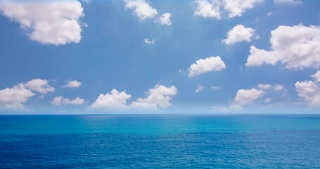 Wall Mural - blue sky and sea