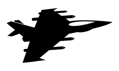 Wall Mural - jet fighter plane vector logo