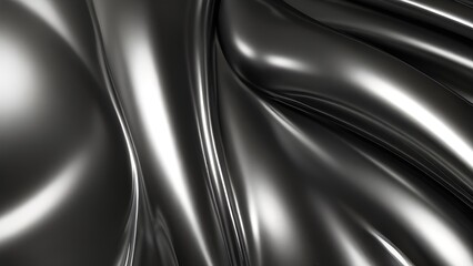 Abstract shiny metallic wave background, wallpaper