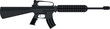 © SvgOcean - Assault rifle M-16 vector illustration. Guns drawin