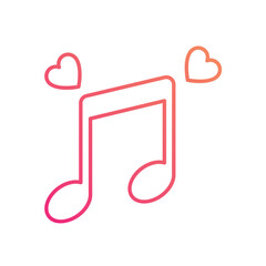 Wall Mural - Love Song vector icon