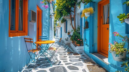 old streets of greece