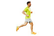 © muse studio - Male athlete runner in running shoes training in a T-shirt for sports, cut out