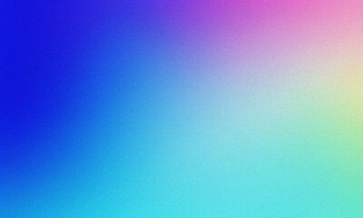 Canvas Print - Trendy Blue and Pink Gradient Background Illustration