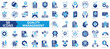 © Uniconlabs - Quality management icon collection set. Containing product, service, improvement, achieve, planning, assurance, customer icon. Simple flat vector.