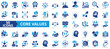© Uniconlabs - Core values icon collection set. Containing acceptance, achievement, adaptability, authenticity, autonomy, balance, badness icon. Simple flat vector.