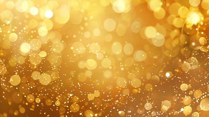 Poster - Abstract golden background with bokeh effect and shining defocused glitters. Festive gold texture for Christmas, New Year, birthday, celebration, greeting, victory, success, magic party