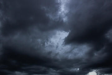 Wall Mural - big clouds in sky before the storm