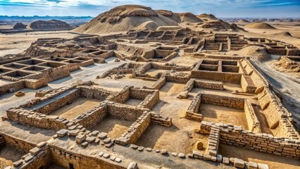 Mysterious ruins of a vanished civilization unearthed by archaeologists, ancient, lost, civilization, archaeological