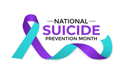 vector illustration on the theme of national suicide prevention month in september. banner, holiday,