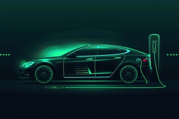 Wall Mural - car automobile auto vehicle transportation concept technology electric automotive design drive future luxury motor autonomous ecology business digital international