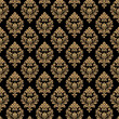 © thanasak - seamless damask pattern black gold
