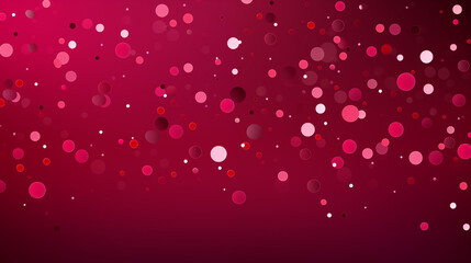 Wall Mural - Dots Circles Pink Spheres on Red Background, Abstract Image, Texture, Pattern Background, Wallpaper, Background, Cell Phone Cover and Screen, Smartphone, Computer, Laptop, 9:16 and 16:9 Format