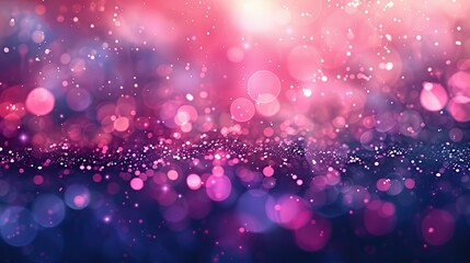 Poster - Abstract Pink and Blue Bokeh Background