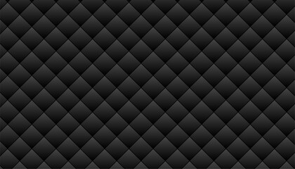 premium dark quilted sofa pattern background in geometric style