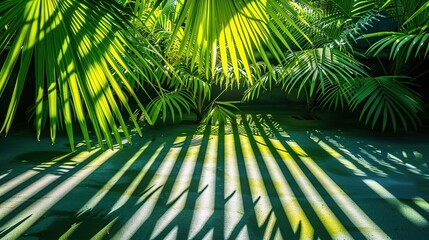 Wall Mural - Sunlight Through Palm Leaves