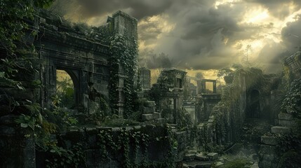 Canvas Print - ruins of the castle