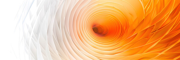 Wall Mural - circular wave of light, with concentric rings radiating outward in shades of bright yellow and soft peach, , PNG file, transparent background