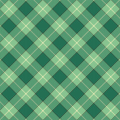 Wall Mural - Christmas gingham seamless pattern with stripes.Checkered tartan plaid with twill weave repeat pattern in green.Geometric graphic vector illustration background design for fabric and print.