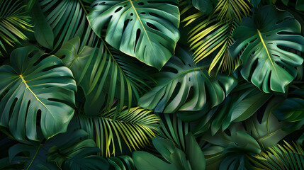 tropical leaves background