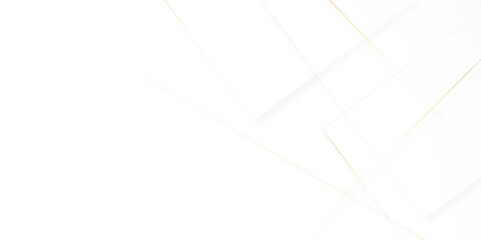 Leinwandbilder - Modern minimal golden line shape background with stoke. abstract futuristic architecture concept with digital geometric gold line for wallpaper, presentation background design, vector illustration..