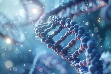 Wall Mural - DNA spiral, RNA, scientific background, 3d ing