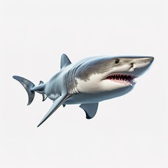 Wall Mural - great shark isolated