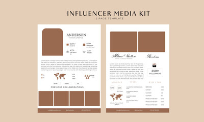 I will design press kits, travel, fashion, blogger, beauty, and influencer media kit