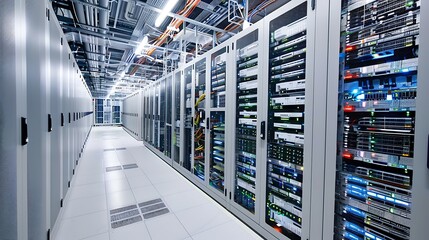 Wall Mural - Server Room Network Infrastructure