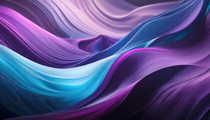 Sticker - abstract blue and purple liquid wavy shapes futuristic background. generative ai.